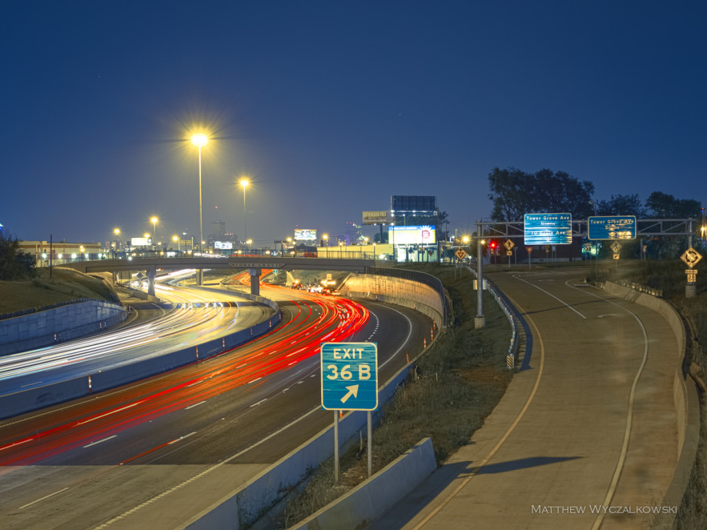 The I-64 interchange at Tower Grove Avenue is open to traffic.